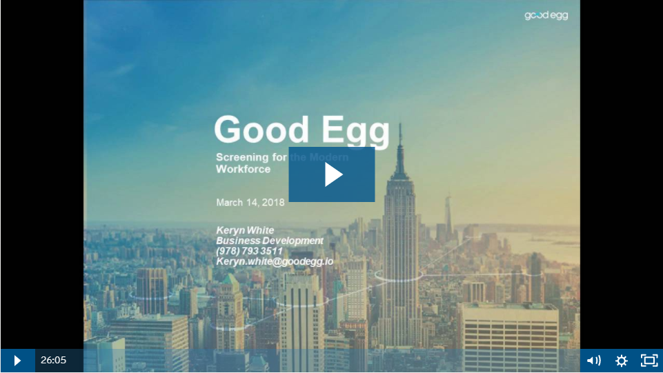 GoodEgg Webinar: Background Screenings