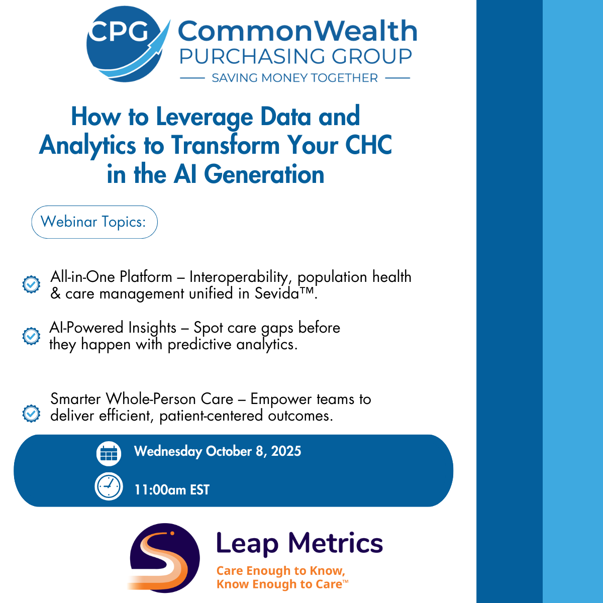 How to Leverage Data and Analytics to Transform Your CHC in the AI Generation with Leap Metrics