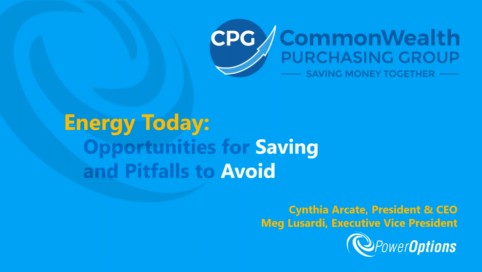 PowerOptions: Energy Today Overview
