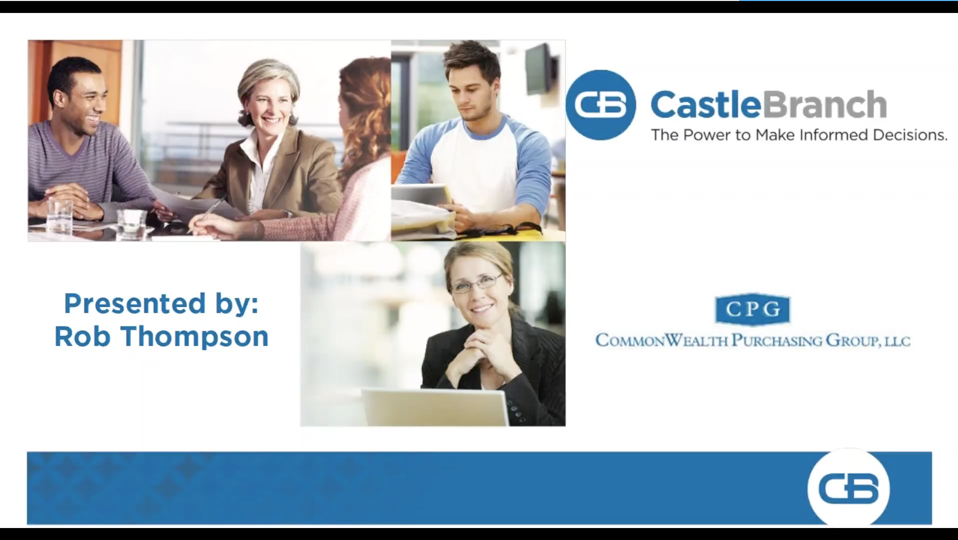 Castlebranch Webinar