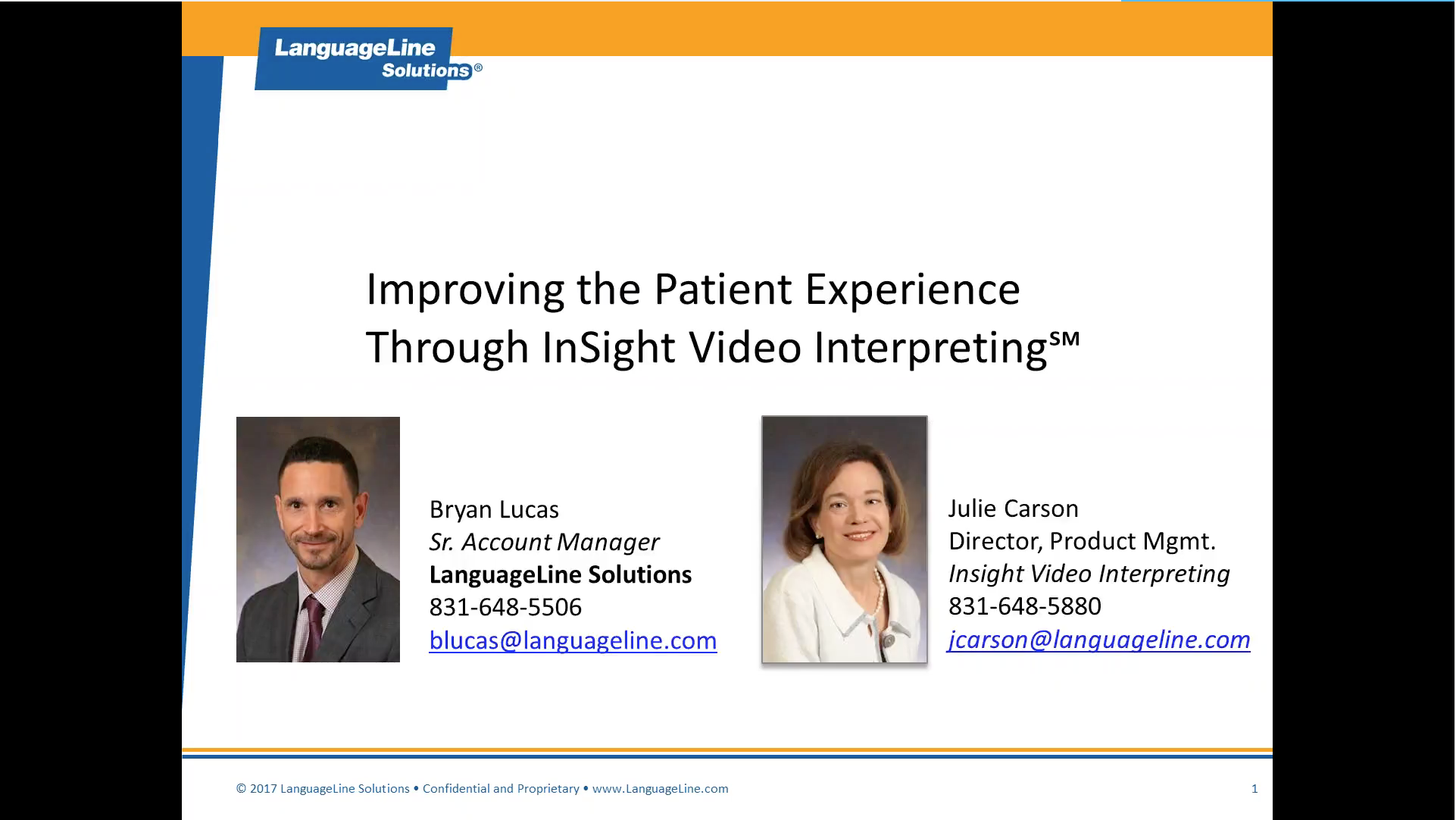 LanguageLine: Video Remote Interpreting